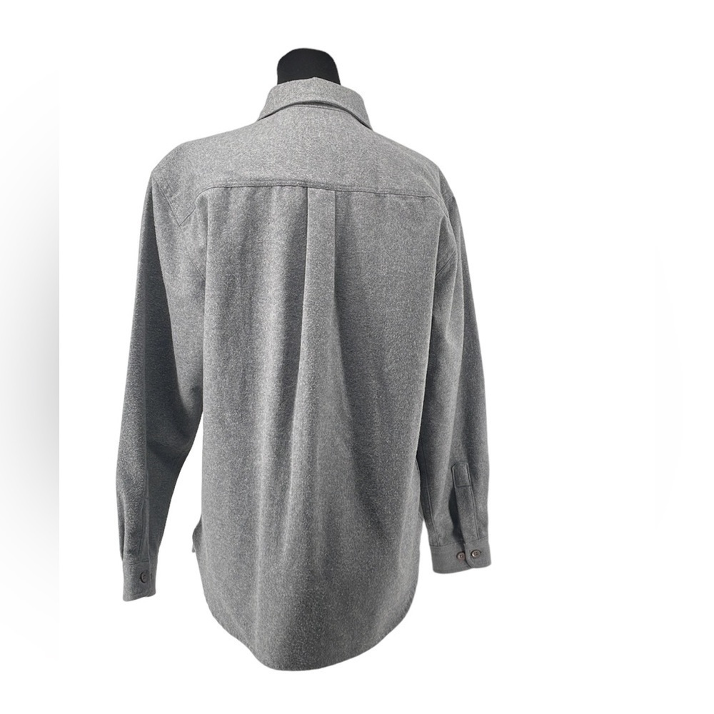 Women's Gray Button-Front Shacket Jacket - Picture 2 of 10